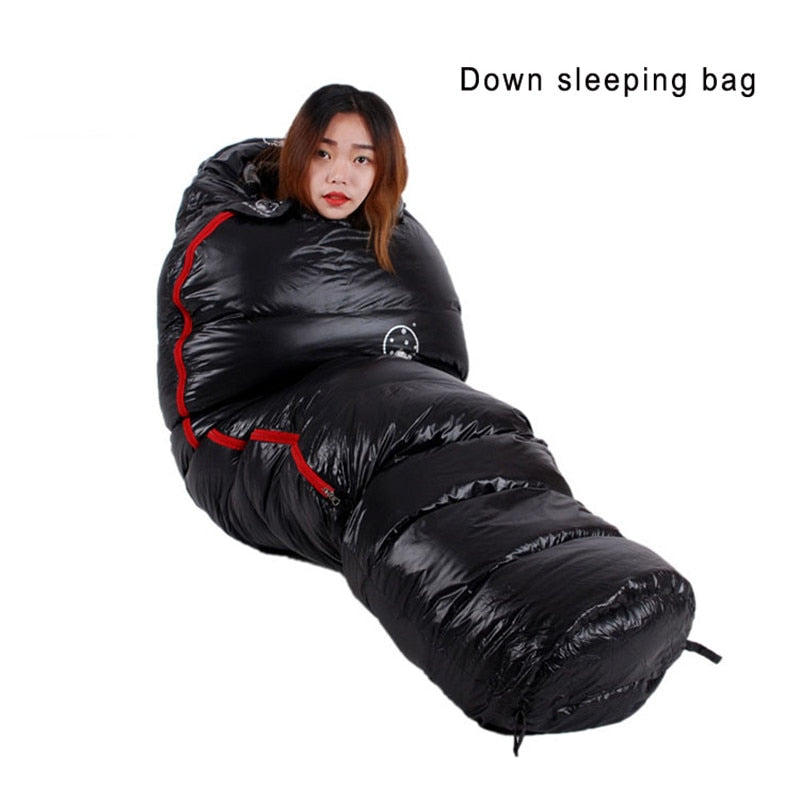 Goose Down Filled Adult Mummy Style Sleeping Bag - phoenixfitnessworld
