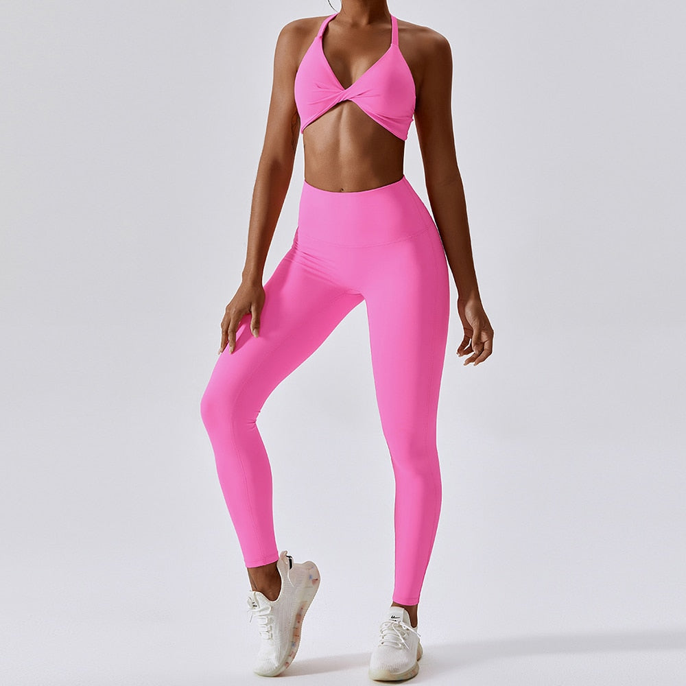 Seamless Yoga Set 2PCS Workout Sportswear - phoenixfitnessworld
