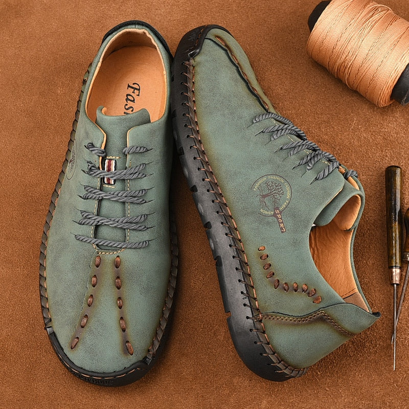 Handmade Leather Casual Shoes - phoenixfitnessworld